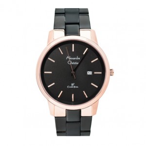 Alexandre Christie AC 8645 Rosegold Black Man MDBBRBA